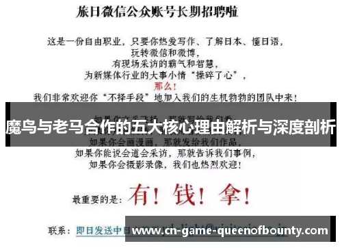 魔鸟与老马合作的五大核心理由解析与深度剖析 魔鸟与老马合作的五大核心理由解析与深度剖析